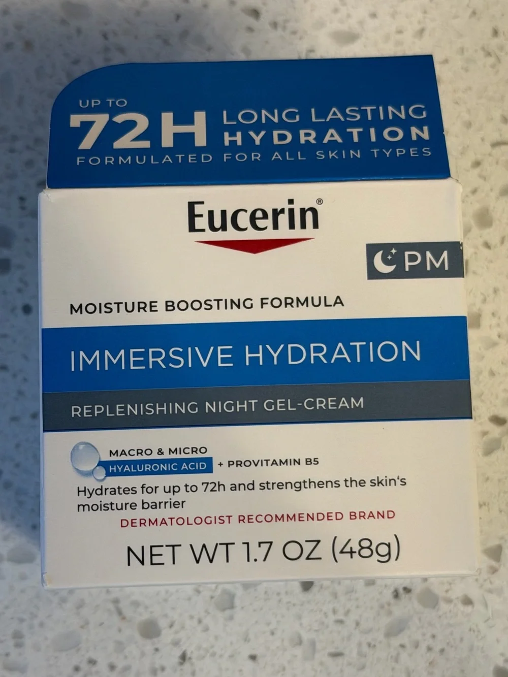 Eucerin Immersive Hydration Night Gel Cream 1.7 oz
